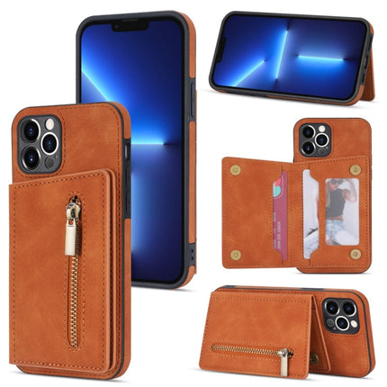 Zipper Card Holder Phone Case, For iPhone 12, For iPhone 12 Pro Max, For iPhone 11, For iPhone 11 Pro