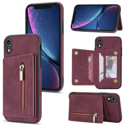 Zipper Card Holder Phone Case, For iPhone 11 Pro Max, For iPhone X / XS, For iPhone XR, For iPhone XS Max
