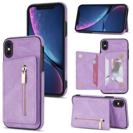 Zipper Card Holder Phone Case, For iPhone 11 Pro Max, For iPhone X / XS, For iPhone XR, For iPhone XS Max