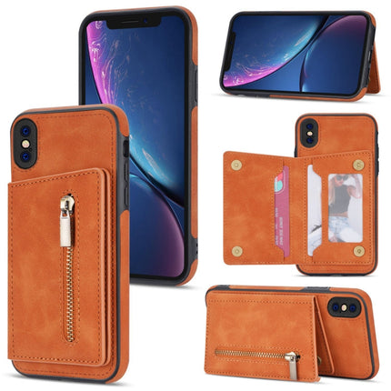 Zipper Card Holder Phone Case, For iPhone 11 Pro Max, For iPhone X / XS, For iPhone XR, For iPhone XS Max