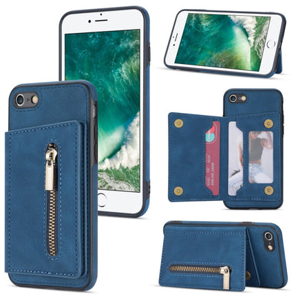 Zipper Card Holder Phone Case, For iPhone SE 2022 / 2020 / 8 / 7, For iPhone 8 Plus / 7 Plus, For iPhone 12 Pro, For iPhone 12 mini