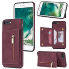 For iPhone 8 Plus / 7 Plus / Wine Red