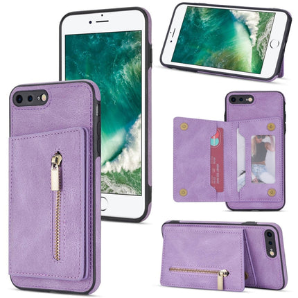 Zipper Card Holder Phone Case, For iPhone SE 2022 / 2020 / 8 / 7, For iPhone 8 Plus / 7 Plus, For iPhone 12 Pro, For iPhone 12 mini