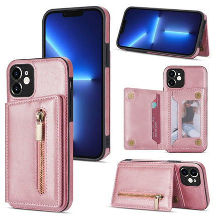 Zipper Card Holder Phone Case, For iPhone SE 2022 / 2020 / 8 / 7, For iPhone 8 Plus / 7 Plus, For iPhone 12 Pro, For iPhone 12 mini