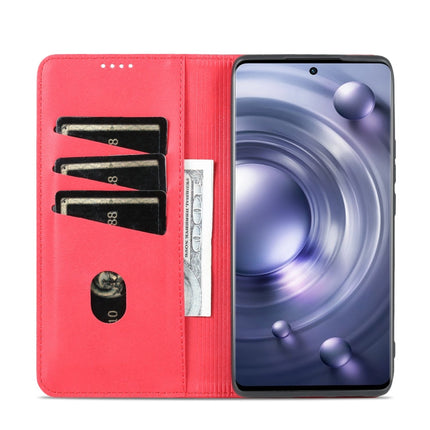 AZNS Magnetic Calf Texture Leather Phone Case