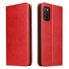 Fierre Shann PU Genuine Leather Texture Leather Phone Case, For Samsung Galaxy A02s, For Samsung Galaxy A12, For Samsung Galaxy A13 5G, For Samsung Galaxy A22 5G, For Samsung Galaxy A33 5G, For Samsung Galaxy A53 5G