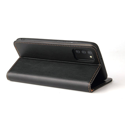 Fierre Shann PU Genuine Leather Texture Leather Phone Case, For Samsung Galaxy A02s, For Samsung Galaxy A13 5G, For Samsung Galaxy A33 5G, For Samsung Galaxy A53 5G, For Samsung Galaxy A73 5G, For Samsung Galaxy S21 FE 5G