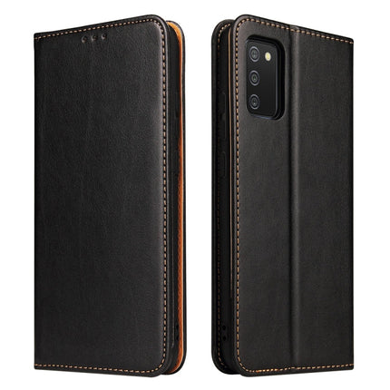 Fierre Shann PU Genuine Leather Texture Leather Phone Case, For Samsung Galaxy A02s, For Samsung Galaxy A13 5G, For Samsung Galaxy A33 5G, For Samsung Galaxy A53 5G, For Samsung Galaxy A73 5G, For Samsung Galaxy S21 FE 5G