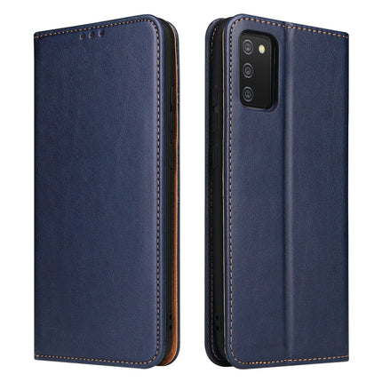 Fierre Shann PU Genuine Leather Texture Leather Phone Case, For Samsung Galaxy A02s, For Samsung Galaxy A12, For Samsung Galaxy A13 5G, For Samsung Galaxy A22 5G, For Samsung Galaxy A33 5G, For Samsung Galaxy A53 5G