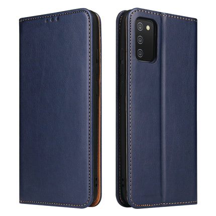 Fierre Shann PU Genuine Leather Texture Leather Phone Case, For Samsung Galaxy A02s, For Samsung Galaxy A13 5G, For Samsung Galaxy A22 5G, For Samsung Galaxy A33 5G, For Samsung Galaxy A53 5G, For Samsung Galaxy A73 5G