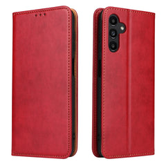 Fierre Shann PU Genuine Leather Texture Leather Phone Case, For Samsung Galaxy A02s, For Samsung Galaxy A12, For Samsung Galaxy A13 5G, For Samsung Galaxy A22 5G, For Samsung Galaxy A33 5G, For Samsung Galaxy A53 5G