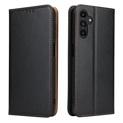 Fierre Shann PU Genuine Leather Texture Leather Phone Case, For Samsung Galaxy A02s, For Samsung Galaxy A13 5G, For Samsung Galaxy A33 5G, For Samsung Galaxy A53 5G, For Samsung Galaxy A73 5G, For Samsung Galaxy S21 FE 5G