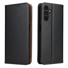 Fierre Shann PU Genuine Leather Texture Leather Phone Case, For Samsung Galaxy A02s, For Samsung Galaxy A12, For Samsung Galaxy A13 5G, For Samsung Galaxy A22 5G, For Samsung Galaxy A33 5G, For Samsung Galaxy A53 5G