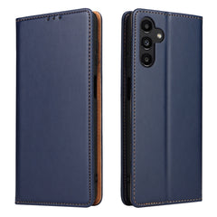 Fierre Shann PU Genuine Leather Texture Leather Phone Case, For Samsung Galaxy A02s, For Samsung Galaxy A12, For Samsung Galaxy A13 5G, For Samsung Galaxy A22 5G, For Samsung Galaxy A33 5G, For Samsung Galaxy A53 5G