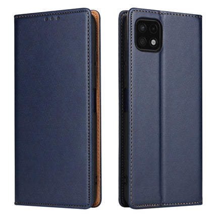 Fierre Shann PU Genuine Leather Texture Leather Phone Case, For Samsung Galaxy A02s, For Samsung Galaxy A12, For Samsung Galaxy A13 5G, For Samsung Galaxy A22 5G, For Samsung Galaxy A33 5G, For Samsung Galaxy A53 5G