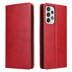 Fierre Shann PU Genuine Leather Texture Leather Phone Case, For Samsung Galaxy A73 5G, For Samsung Galaxy S21 FE 5G