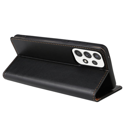 Fierre Shann PU Genuine Leather Texture Leather Phone Case, For Samsung Galaxy A73 5G, For Samsung Galaxy S21 FE 5G