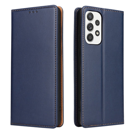 Fierre Shann PU Genuine Leather Texture Leather Phone Case, For Samsung Galaxy A02s, For Samsung Galaxy A13 5G, For Samsung Galaxy A22 5G, For Samsung Galaxy A33 5G, For Samsung Galaxy A53 5G, For Samsung Galaxy A73 5G