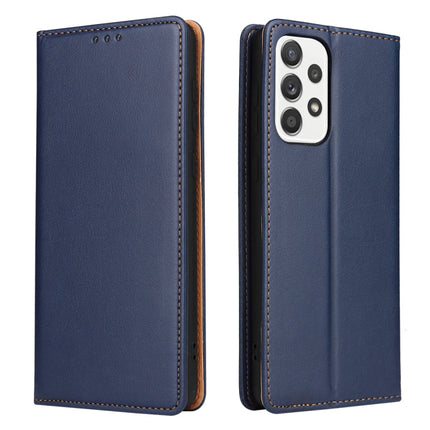 Fierre Shann PU Genuine Leather Texture Leather Phone Case, For Samsung Galaxy A73 5G, For Samsung Galaxy S21 FE 5G