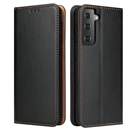 Fierre Shann PU Genuine Leather Texture Leather Phone Case, For Samsung Galaxy A73 5G, For Samsung Galaxy S21 FE 5G