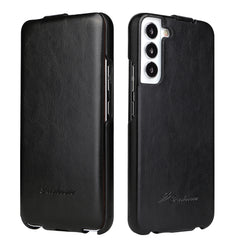 Fierre Shann 64 Texture Vertical Flip PU Leather Phone Case, For Samsung Galaxy S22 5G, For Samsung Galaxy S22+ 5G, For Samsung Galaxy S22 Ultra 5G