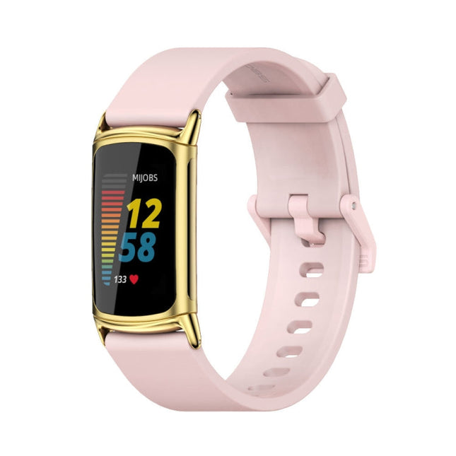 Mijobs Soft Silicone  Watch Band, For Fitbit Charge5