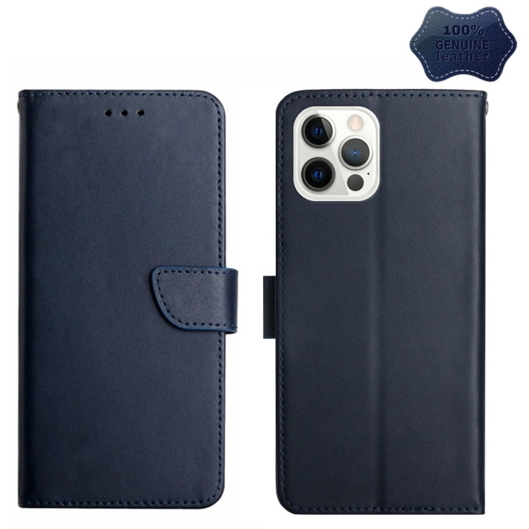 Genuine Leather Fingerprint-proof Horizontal Flip Phone Case, For iPhone 14, For iPhone 14 Plus, For iPhone 14 Pro, For iPhone 14 Pro Max