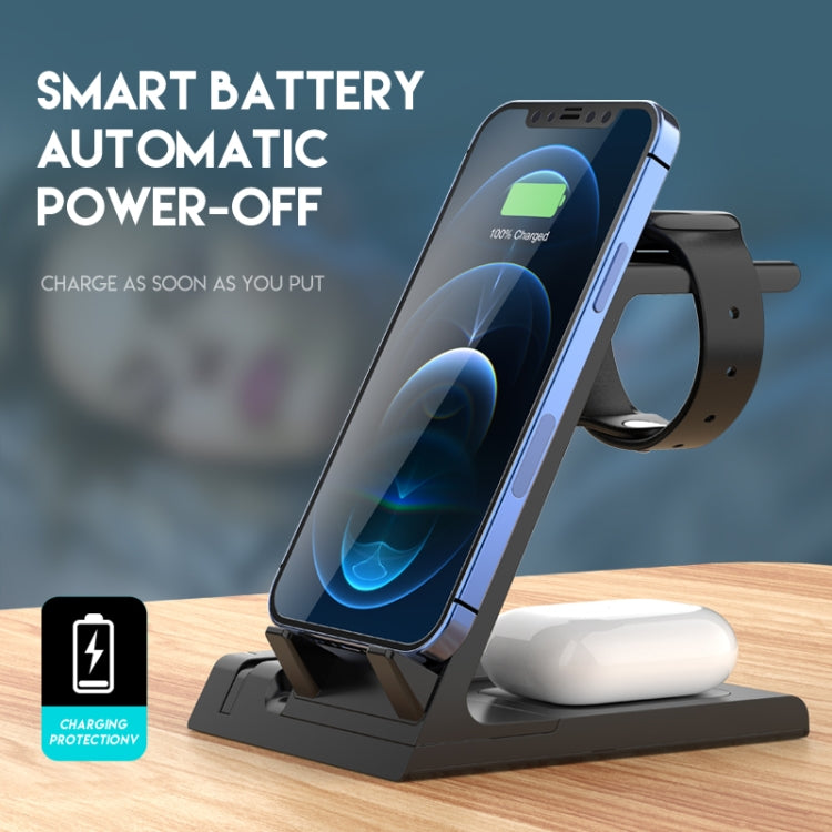 D2 15W Max 6 in 1 Multifunction Fast Wireless Charger Holder