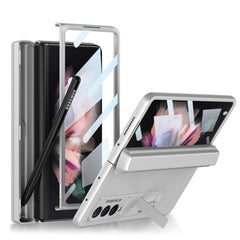 GKK Integrated Magnetic Full Coverage Phone Flip Case with Pen Box, For Samsung Galaxy Z Fold3 5G