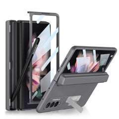 GKK Integrated Magnetic Full Coverage Phone Flip Case with Pen Box, For Samsung Galaxy Z Fold3 5G