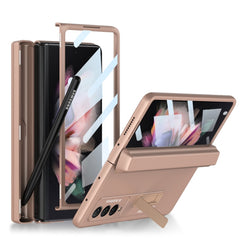 GKK Integrated Magnetic Full Coverage Phone Flip Case with Pen Box, For Samsung Galaxy Z Fold3 5G