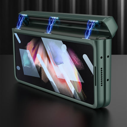 GKK Integrated Magnetic Full Coverage Phone Flip Case with Pen Box, For Samsung Galaxy Z Fold3 5G