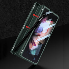 GKK Integrated Magnetic Full Coverage Phone Flip Case with Pen Box, For Samsung Galaxy Z Fold3 5G