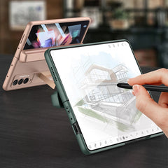 GKK Integrated Magnetic Full Coverage Phone Flip Case with Pen Box, For Samsung Galaxy Z Fold3 5G