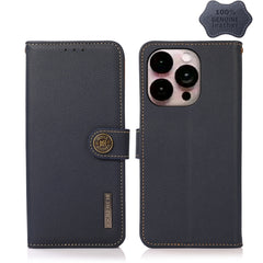 KHAZNEH Custer Genuine Leather RFID Phone Case, For iPhone 14 Plus, For iPhone 14 Pro Max, For iPhone 14 Pro, For iPhone 14