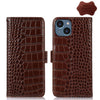 Crocodile Top Layer Cowhide Leather Phone Case, For iPhone 14 Plus, For iPhone 14 Pro Max, For iPhone 14 Pro, For iPhone 14