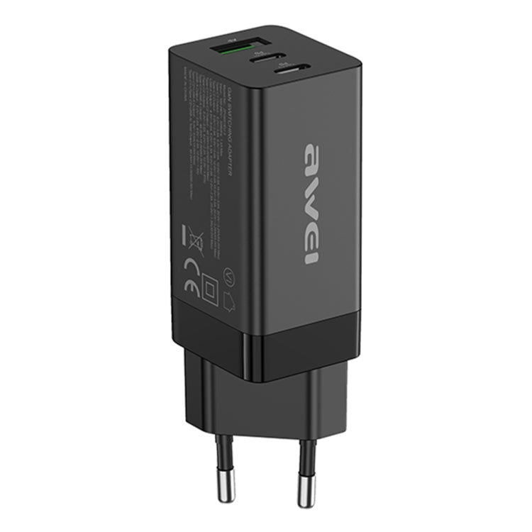 awei PD9 65W GaN Fast Charging Travel Charger, EU Plug