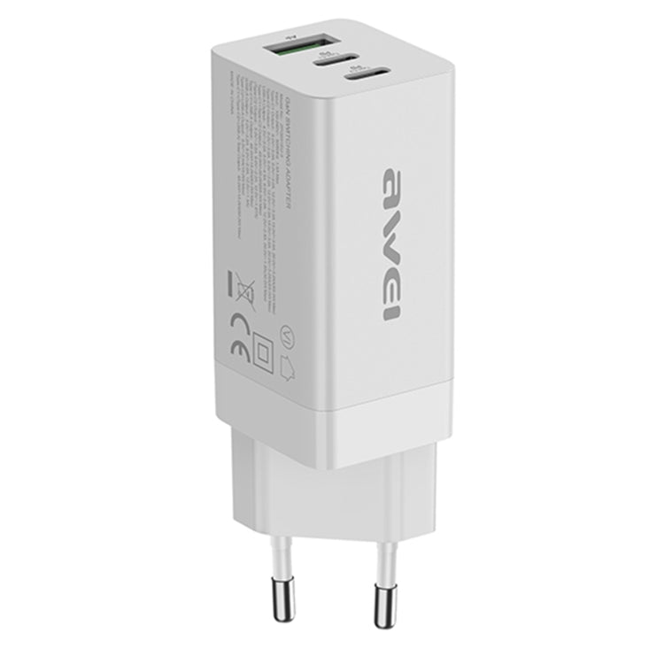 awei PD9 65W GaN Fast Charging Travel Charger, EU Plug