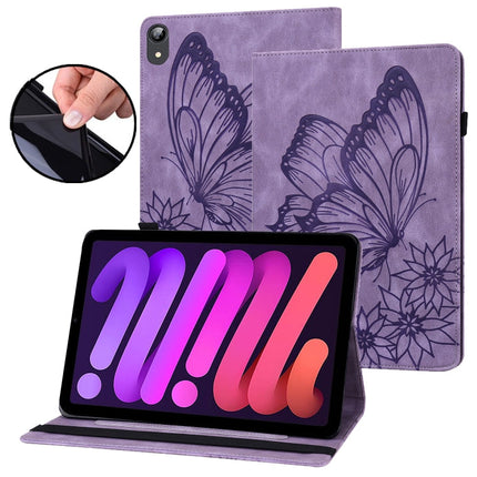 Big Butterfly Embossed Smart Leather Tablet Case, For iPad 10.2 2020 / Air 2019, For iPad Air 2 / 9.7 2018&2017, For iPad mini 2024 / mini 6, For iPad mini 2019 / 4 / 3 / 2 / 1
