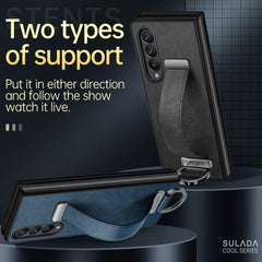 SULADA Cool Series PC + Leather Texture Skin Feel Shockproof Phone Case