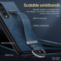 SULADA Cool Series PC + Leather Texture Skin Feel Shockproof Phone Case