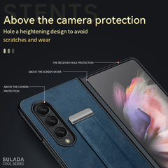 SULADA Cool Series PC + Leather Texture Skin Feel Shockproof Phone Case