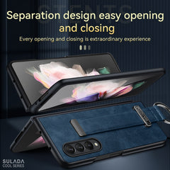 SULADA Cool Series PC + Leather Texture Skin Feel Shockproof Phone Case