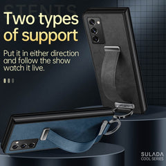 SULADA Cool Series PC + Leather Texture Skin Feel Shockproof Phone Case, For Samsung Galaxy Z Fold2, For Samsung Galaxy Z Flip3, For iPhone 12 Pro, For iPhone 12 Pro Max