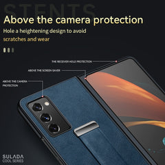 SULADA Cool Series PC + Leather Texture Skin Feel Shockproof Phone Case, For Samsung Galaxy Z Fold2, For Samsung Galaxy Z Flip3, For iPhone 12 Pro, For iPhone 12 Pro Max