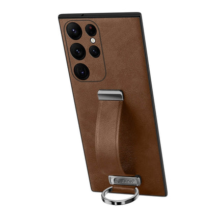SULADA Cool Series PC + Leather Texture Skin Feel Shockproof Phone Case