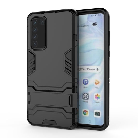 PC + TPU Shockproof Protective Case with Holder, For Huawei P40, For Huawei P40 Pro, For OPPO A91, For OPPO Reno3