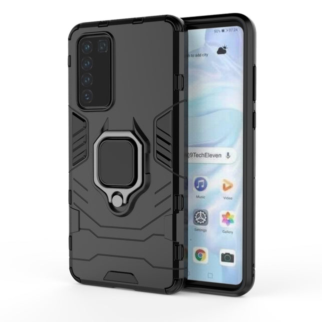 PC + TPU Shockproof Protective Case with Magnetic Ring Holder, For Huawei P40, For OPPO A91, For OPPO Reno3