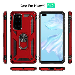 Shockproof TPU + PC Protective Case with 360 Degree Rotating Holder, For Huawei P40, For Xiaomi Mi 10 Pro