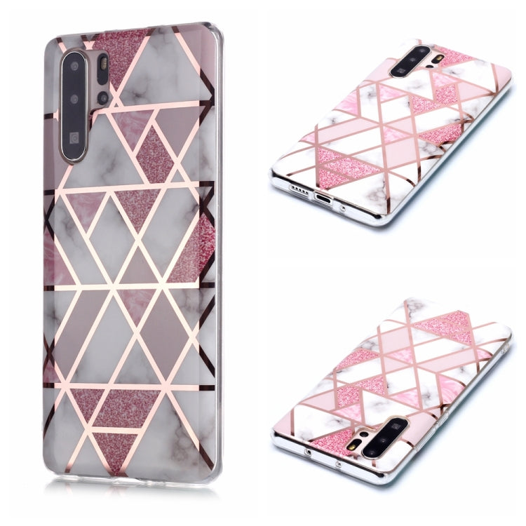 Plating Marble Pattern Soft TPU Protective Case, For Huawei P30 Pro, For Huawei P30 lite, For Huawei Y5 (2019), For Huawei Y6 (2019), For Huawei Y7 (2019)